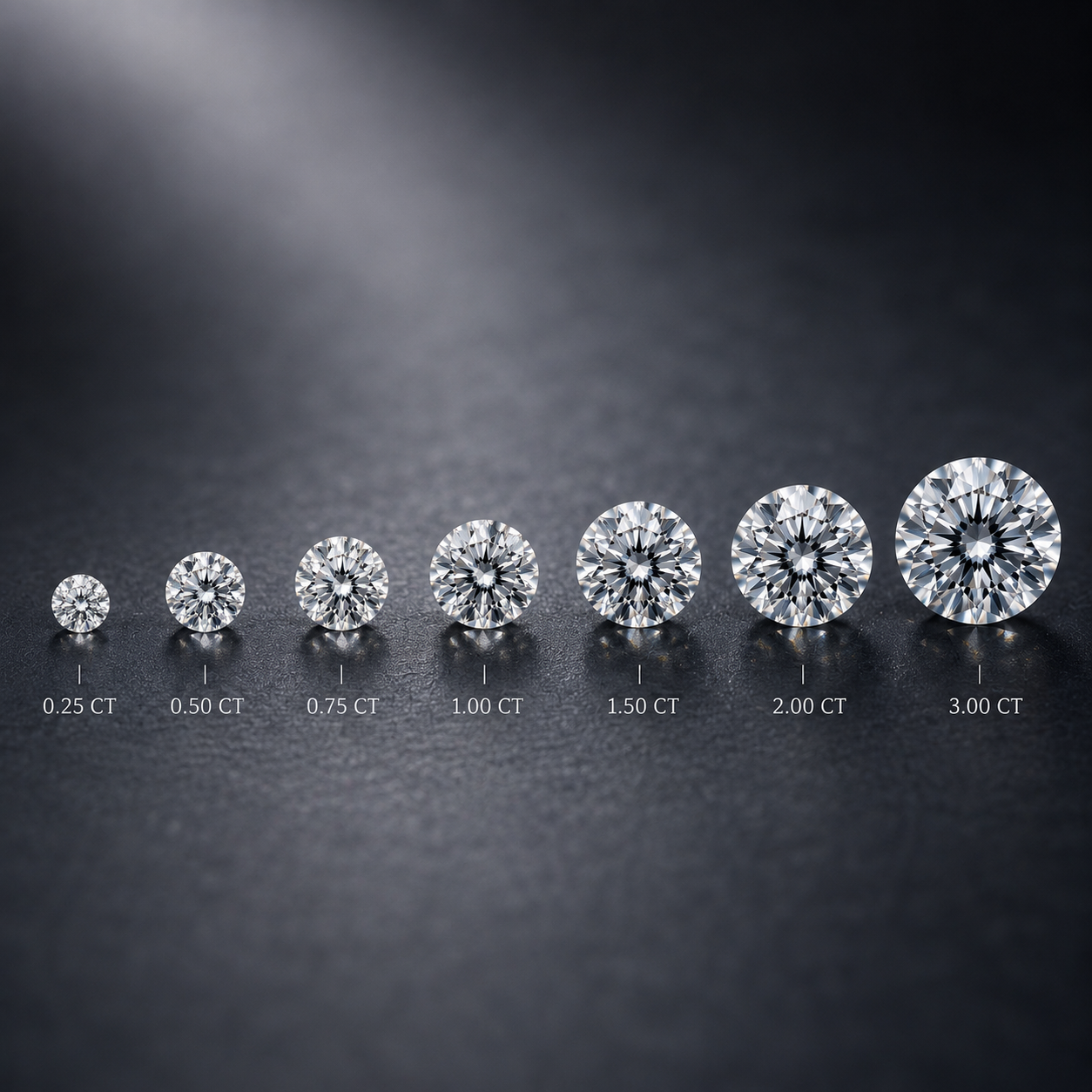 Diamond carat weight