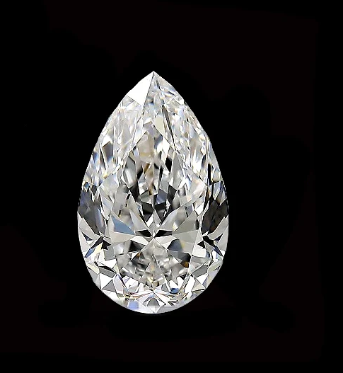 Pear shaped diamond